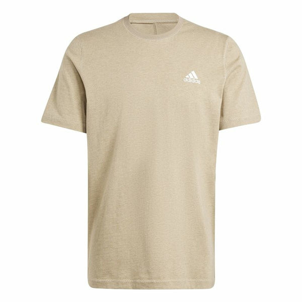 Herren Kurzarm-T-Shirt Adidas Seasonal Essentials Melange Beige