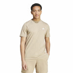 Herren Kurzarm-T-Shirt Adidas Seasonal Essentials Melange Beige