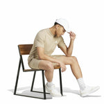 Herren Kurzarm-T-Shirt Adidas Seasonal Essentials Melange Beige