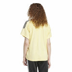Herren Kurzarm-T-Shirt Adidas Tiro Cut 3 Bandas Jacquard Boyfriend Beige