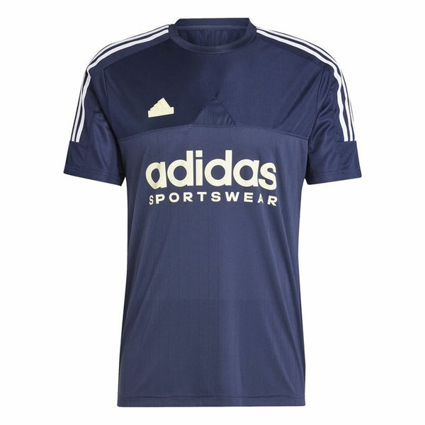 Herren Kurzarm-T-Shirt Adidas Tiro Blau