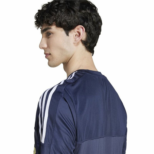 Herren Kurzarm-T-Shirt Adidas Tiro Blau