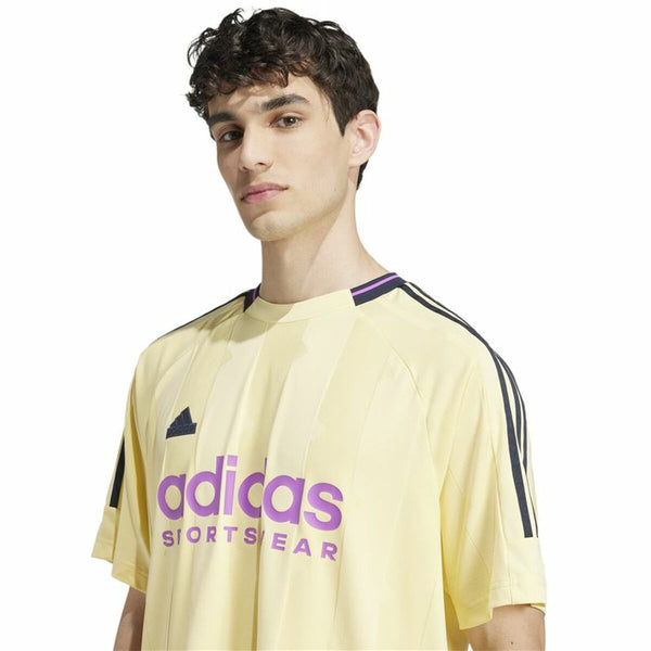 Herren Kurzarm-T-Shirt Adidas House Of Tiro Jacquard Gelb