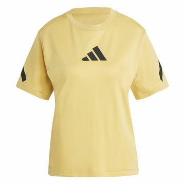 Damen Kurzarm-T-Shirt Adidas Z.N.E. Gelb