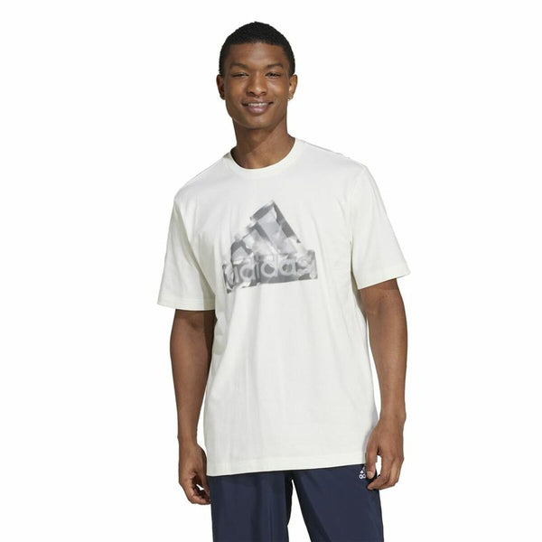 Herren Kurzarm-T-Shirt Adidas Future Icons Graphic Weiß
