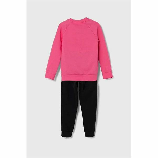 Kinder-Trainingsanzug Adidas Essentials Schwarz Rosa