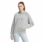 Herren Sweater mit Kapuze Adidas Signature Graphic Embroidery French Grau