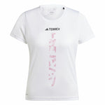 Herren Kurzarm-T-Shirt Adidas Terrex Agravic Weiß