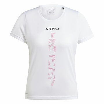 Herren Kurzarm-T-Shirt Adidas Terrex Agravic Weiß