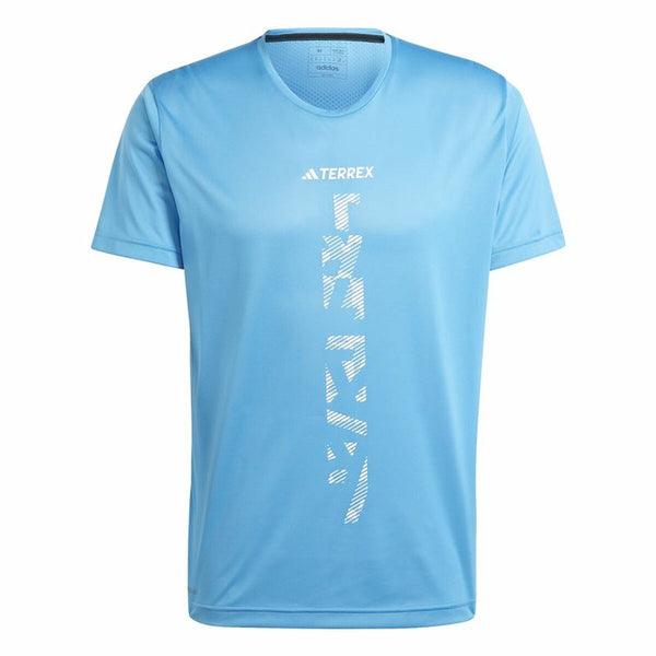 Herren Kurzarm-T-Shirt Adidas Terrex Agravic Blau