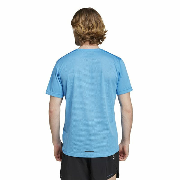 Herren Kurzarm-T-Shirt Adidas Terrex Agravic Blau
