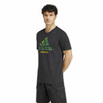 Fußballtrikot T-Shirt Adidas Jamaica Seasonal Graphic Blau