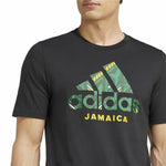 Fußballtrikot T-Shirt Adidas Jamaica Seasonal Graphic Blau