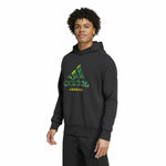 Herren Sweater mit Kapuze Adidas Jamaica Seasonal Doubleknit Schwarz