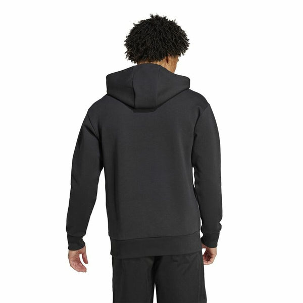 Herren Sweater mit Kapuze Adidas Jamaica Seasonal Doubleknit Schwarz