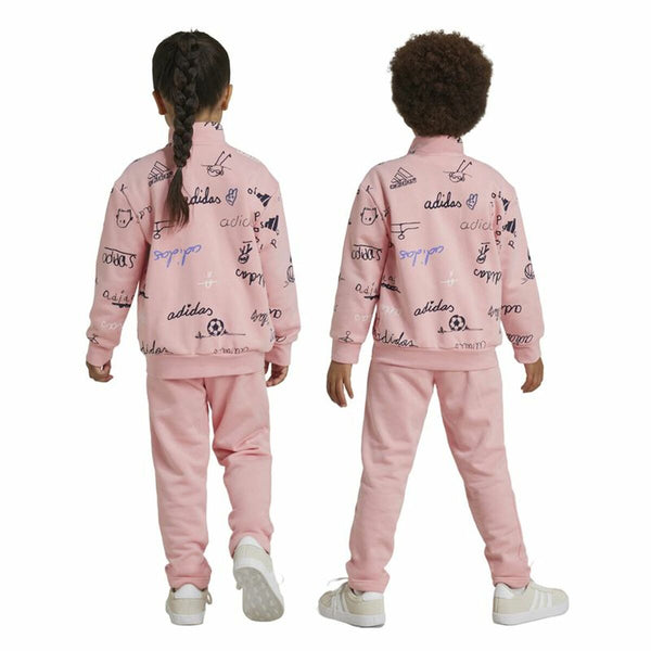 Damen-Trainingsanzug Adidas Brand Love Little niña Rosa Rosa