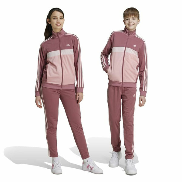 Kinder-Trainingsanzug Adidas Essentials Orange Rosa