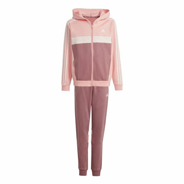 Kinder-Trainingsanzug Adidas Tiberio 3-Stripes Colorblock Fleece Rosa