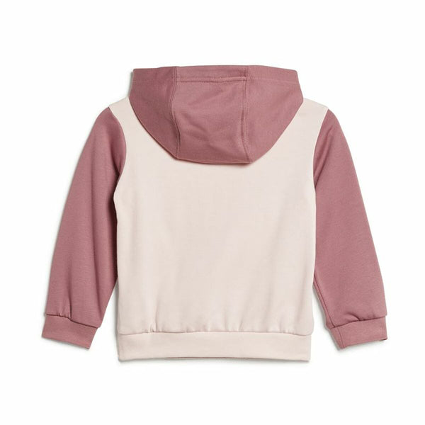 Kinder-Trainingsanzug Adidas Essentials Colorblock Grau Rosa