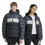 Sportjacke für Kinder Adidas Cazadora Synthetic Down Infantil Schwarz Grau