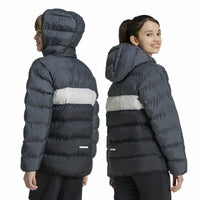 Sportjacke für Kinder Adidas Cazadora Synthetic Down Infantil Schwarz Grau