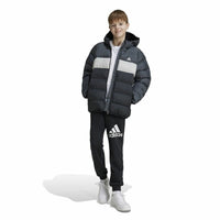 Sportjacke für Kinder Adidas Cazadora Synthetic Down Infantil Schwarz Grau