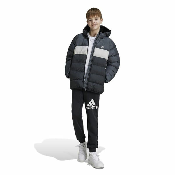 Sportjacke für Kinder Adidas Cazadora Synthetic Down Infantil Schwarz Grau