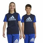 Jungen Kurzarm-T-Shirt Adidas Essentials Blau