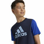 Jungen Kurzarm-T-Shirt Adidas Essentials Blau