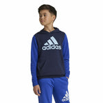 Jungen Sweater mit Kapuze Adidas Essentials Big Logo Colorblock Blau