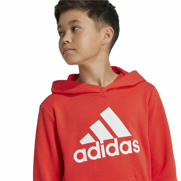 Jungen Sweater mit Kapuze Adidas Big Logo Essentials Rot