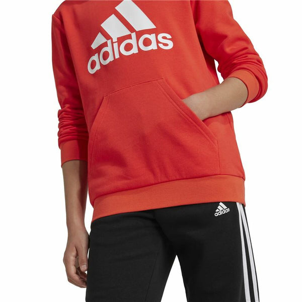 Jungen Sweater mit Kapuze Adidas Big Logo Essentials Rot