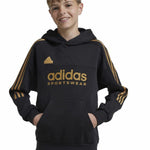 Unisex Sweater mit Kapuze Adidas Tiro Nations Pack Schwarz