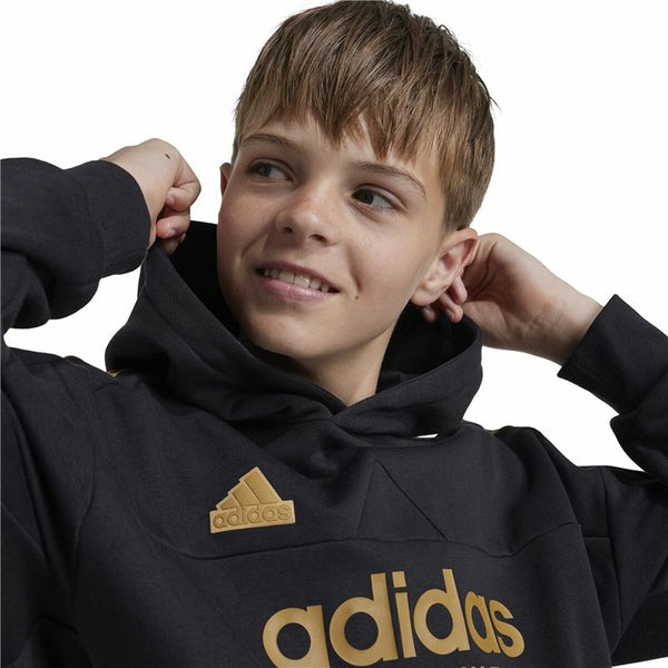Unisex Sweater mit Kapuze Adidas Tiro Nations Pack Schwarz