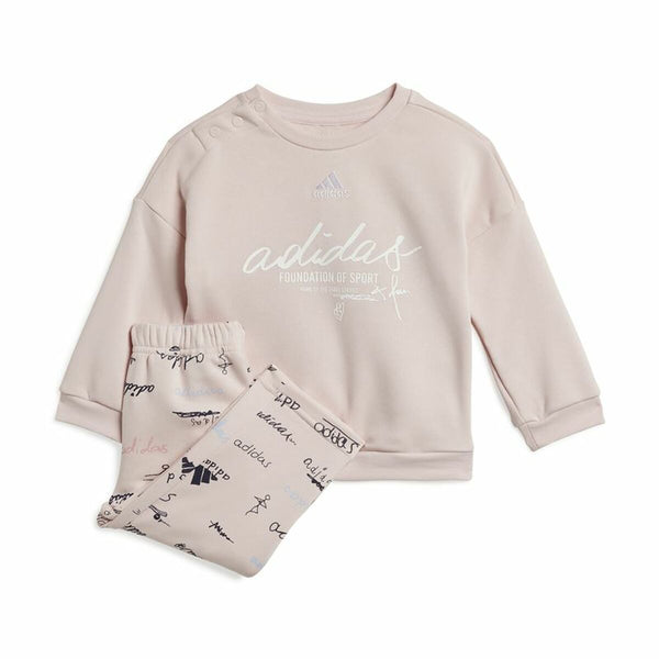 Kinder-Trainingsanzug Adidas Brand Love Jogger Rosa