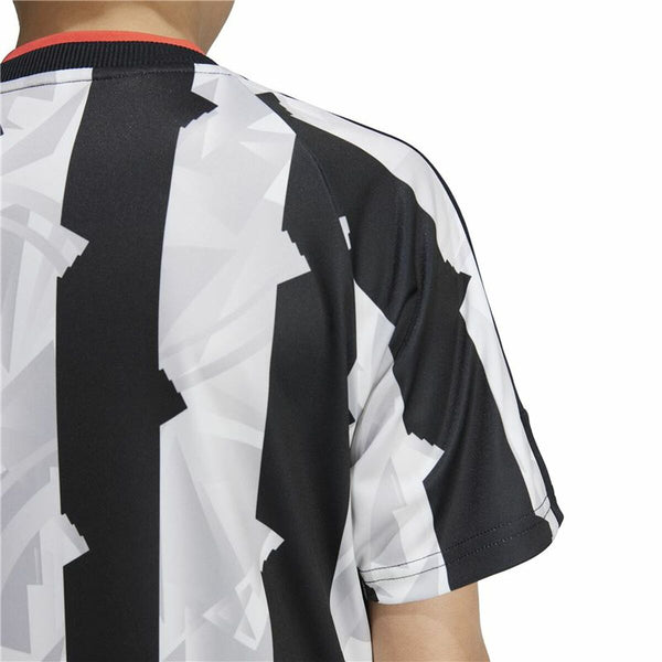 Jungen Kurzarm-T-Shirt Adidas Tiro Weiß Schwarz