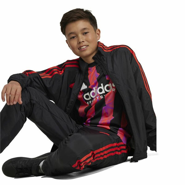 Sweater ohne Kapuze Adidas Tiro Woven Tracktop Schwarz