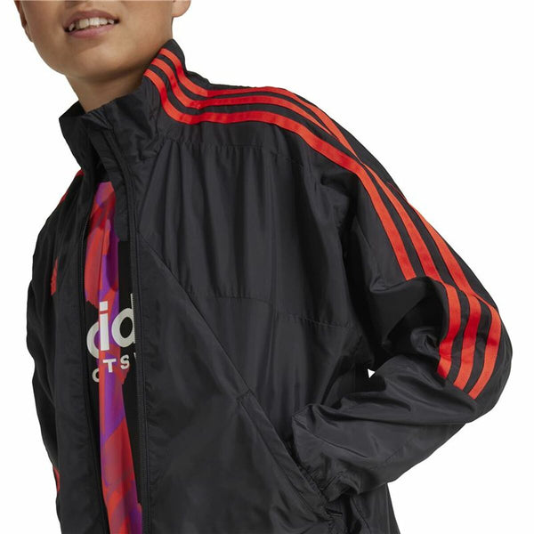 Sweater ohne Kapuze Adidas Tiro Woven Tracktop Schwarz
