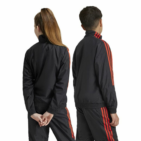 Sweater ohne Kapuze Adidas Tiro Woven Tracktop Schwarz