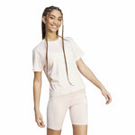 Damen Kurzarm-T-Shirt Adidas Essentials Small Logo Beige Rosa