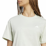 Damen Kurzarm-T-Shirt Adidas Essentials Small Logo grün