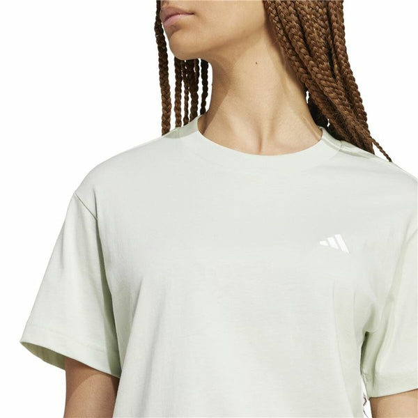 Damen Kurzarm-T-Shirt Adidas Essentials Small Logo grün