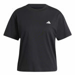 Damen Kurzarm-T-Shirt Adidas Essentials Schwarz
