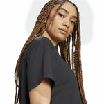 Damen Kurzarm-T-Shirt Adidas Essentials Schwarz