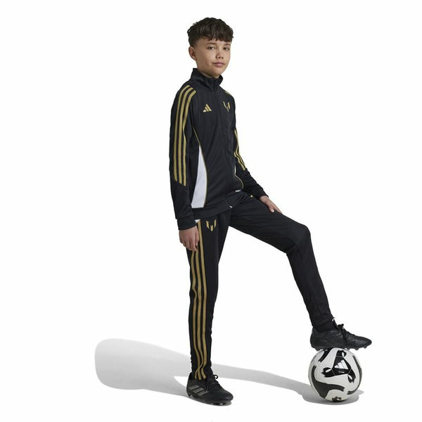 Lange Sporthose Adidas Messi Infantil Schwarz