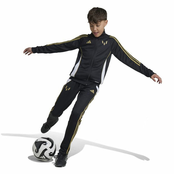 Lange Sporthose Adidas Messi Infantil Schwarz