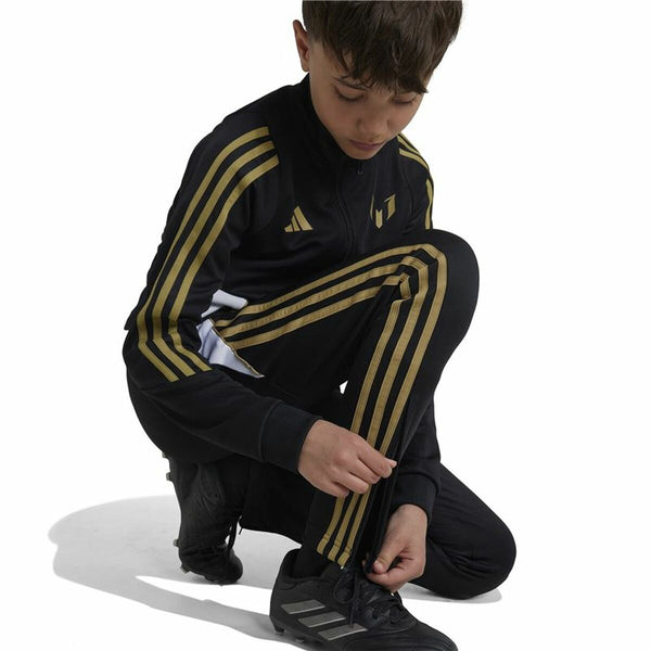 Lange Sporthose Adidas Messi Infantil Schwarz