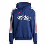 Herren Sweater mit Kapuze Adidas Tiro Nations Pack Blau
