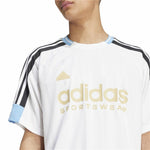 Herren Kurzarm-T-Shirt Adidas Tiro Nations Weiß