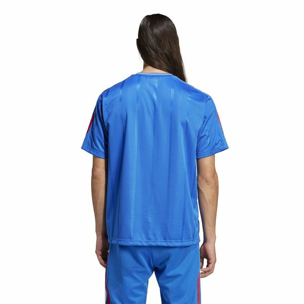Herren Kurzarm-T-Shirt Adidas Tiro Nations Pack Blau Weiß